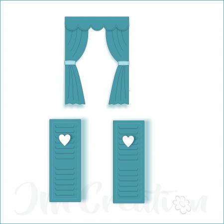 Stanzschablone - Fensterdeko innen und aussen